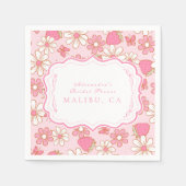 Berry in Bloom Brautparty Serviette (Vorderseite)