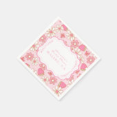 Berry in Bloom Brautparty Serviette (Ecke)