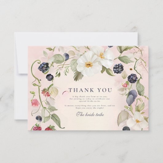 Berry in Liebe Dusche Dankeskarte (Vorderseite)