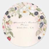 Berry in Liebe Dusche Runder Aufkleber (Vorderseite)