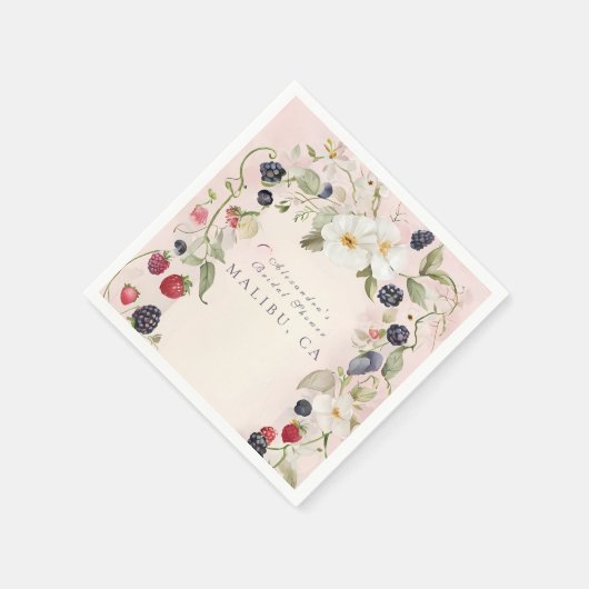 Berry in Liebe Dusche Serviette (Ecke)