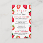 Berry in Liebe Erdbeere Brautparty Begleitkarte (Vorderseite)