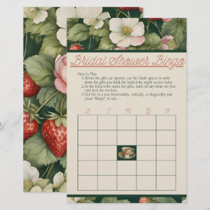 Berry in Liebe: Erdbeere Brautparty Bingo Game