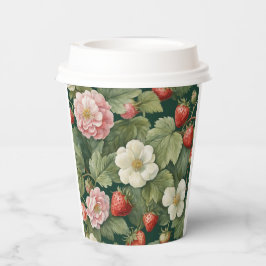 "Berry in Liebe" Floral- und Strawberry Paper Cup Pappbecher