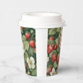 "Berry in Liebe" Floral- und Strawberry Paper Cup Pappbecher (Rechts)