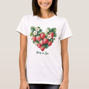 Berry in Liebe - Romantische Erdbeere T - Shirt