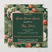Berry in Liebe: Strawberry Bridal Dusche Einladung (Vorne/Hinten)