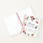 Berry in Love Berries Bridal Shower Guest Book Notizblock (Innenseite)