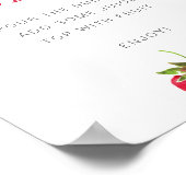 Berry in Love Bridal Shower Mimosa Bar Poster (Ecke)