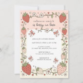 Berry in Love Strawberry Bridal Shower Einladung (Vorderseite)