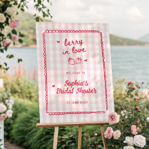 Berry in Love Strawberry Bridal Shower Welcome