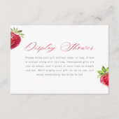 Berry in Love Strawberry Display Shower Tag Begleitkarte (Vorderseite)