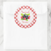 Berry Jam Red Fruits Mix Runder Aufkleber (Tasche)
