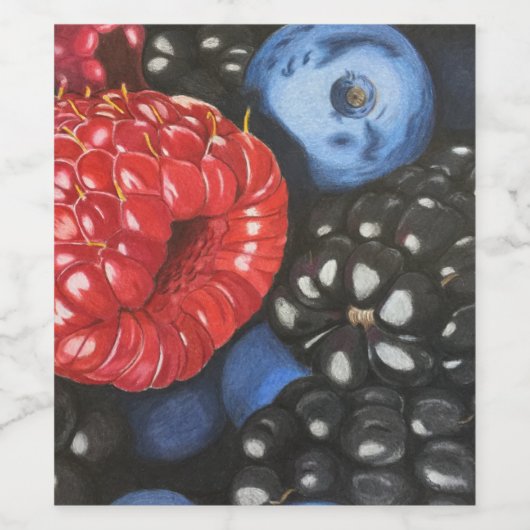 Berry Jumble Weinetikett (Einzelnes Label)