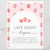 Berry Late Night Diapers Sign (Vorderseite)