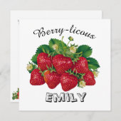 Berry-licous Einladung (Vorne/Hinten)