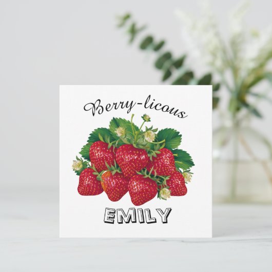 Berry-licous Einladung (Stehend Vorderseite)