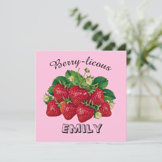 Berry-licous Einladung (Stehend Vorderseite)