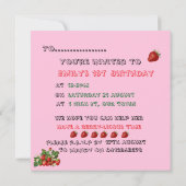 Berry-licous Einladung (Rückseite)