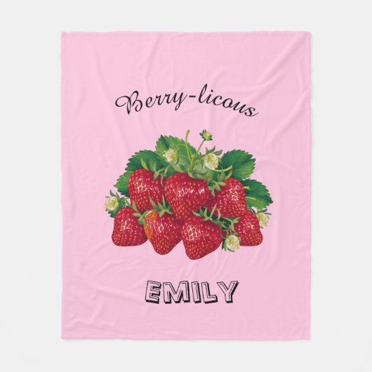 Berry-licous Fleecedecke (Vorderseite)