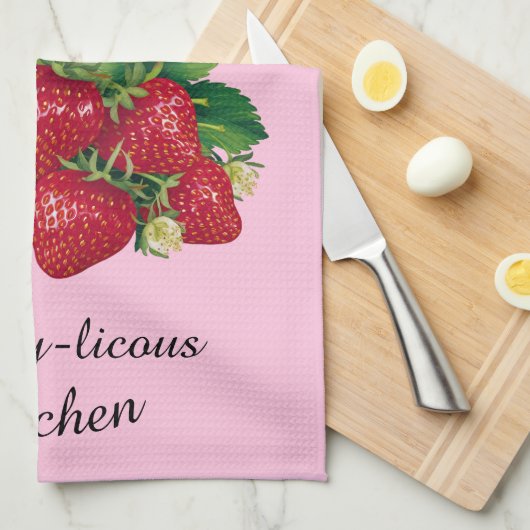 Berry-licous  geschirrtuch (Viertel Falte)