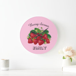 Berry-licous Große Wanduhr