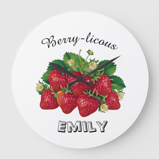 Berry-licous Große Wanduhr (Vorderseite)