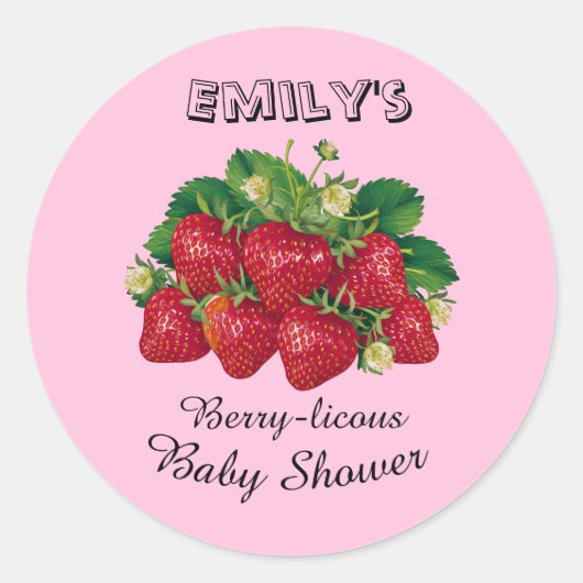 Berry-licous Runder Aufkleber (Vorderseite)