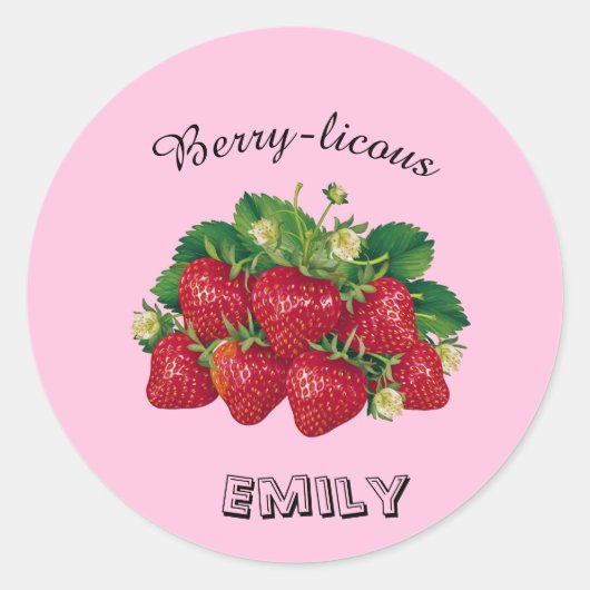 Berry-licous Runder Aufkleber (Vorderseite)