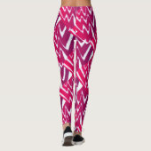 Berry Lightning Abstrakte Fuzzy Bolts Leggings (Rückseite)