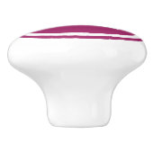 Berry Lila Monogram Personalisiert Drawer Knob Keramikknauf (Seitenansicht)