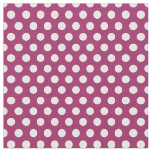 Berry Lila Polka Dots Stoff