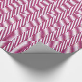 Berry Lila und White Herringbone Geschenkpapier (Ecke)