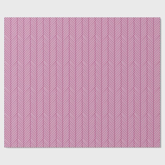 Berry Lila und White Herringbone Geschenkpapier (Flach)