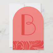 Berry Limon Delight Swirl Einladung Hochzeit (Rückseite)