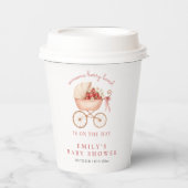 Berry Loved Strawberry Girl Babydusche Pappbecher (Vorderseite)