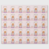 Berry Lovely First Geburtstag Geschenkpapier (Flach)