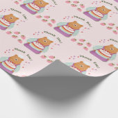 Berry Lovely First Geburtstag Geschenkpapier (Ecke)