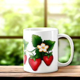 Berry Lovely I Liebe Erdbeeren Kaffeetasse