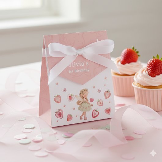 Berry Magical Fairy Girl Birthday Party Strawberry Geschenkschachtel