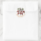 Berry Merry Christmas Sticker (Tasche)
