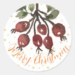 Berry Merry Christmas Sticker