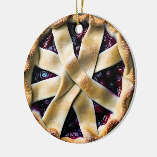 Berry Merry Christmas Süsse Pie | Food Pup Spaß Keramik Ornament (Links)