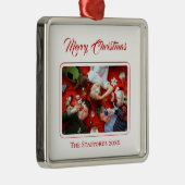 Berry Merry Christmas White Photo Ornament (Rechts)