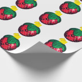 Berry Merry White Wrapping Paper Geschenkpapier (Ecke)