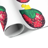 Berry Merry White Wrapping Paper Geschenkpapier (Rolleneckpunkt)