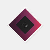 Berry Minimalistisch Napkin Serviette (Ecke)