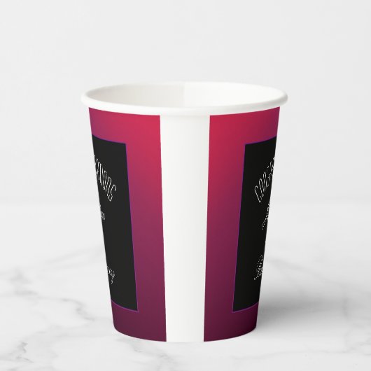 Berry Minimalistisch Paper Cup Pappbecher (Links)
