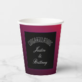 Berry Minimalistisch Paper Cup Pappbecher (Vorderseite)