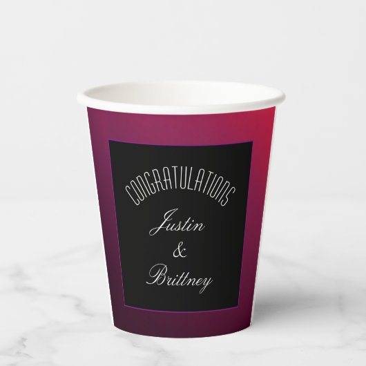 Berry Minimalistisch Paper Cup Pappbecher (Vorderseite)